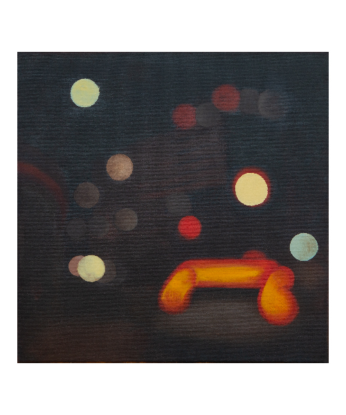#paesagginecessari 12 (5/5), olio su tela, 40x40 cm, 2023
