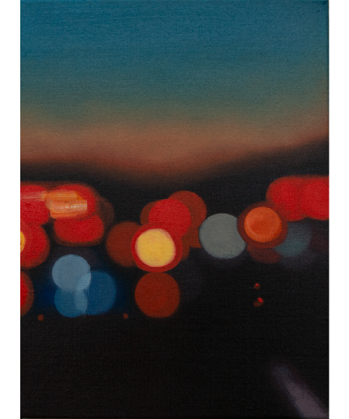 #paesagginecessari 15 (1/4), olio su tela, 30x40 cm, 2023